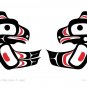 Haida Baby Raven and Eagle Eric Parnell Art Card Northwest Coast Native