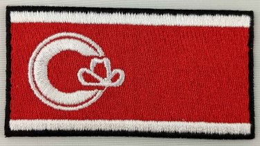 Calgary City Flag Patch Badge Embroidered Iron On Applique