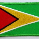 Guyana Flag Patch Embroidered Iron On Applique Guyanese