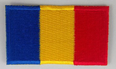 Romania Flag Patch Embroidered Iron On Applique Romanian