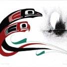 Raven and Eagle Danny Dennis Art Card Tsimshian Northwest Coast Native