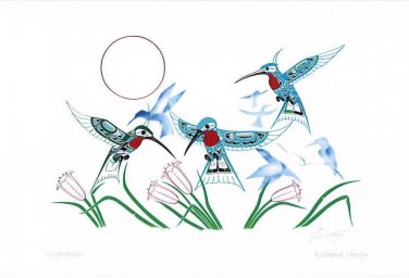 Migration Richard Shorty Art Card Northern Tuchone Yukon Native