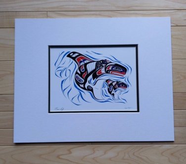 New Life by Richard Shorty  11"x14" Matted Art Print Tutchone Native