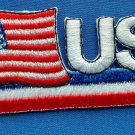 USA Flag Patch Embroidered Iron On Applique