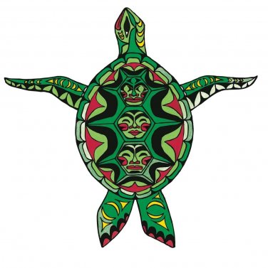 Turtle Angela Kimble Art Card Coast Salish Native