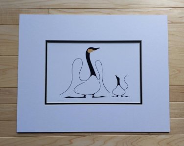 Learning by Benjamin Chee Chee 11"x14" Matted Art Print Ojibway Native