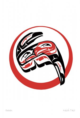 Raven Keith Tait Art Card Gitsan Nation of Kispiox Native