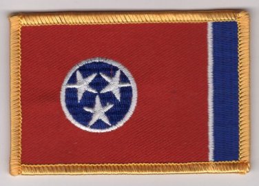 Tennessee State Flag Patch Embroidered Iron On Applique