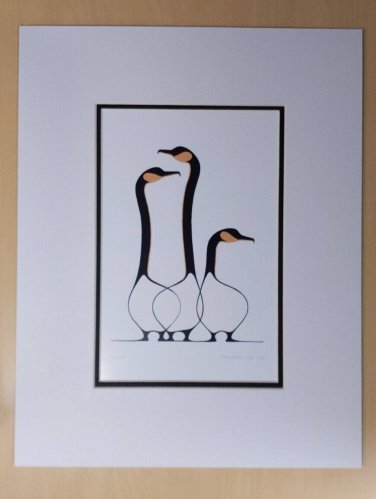 Friends by Benjamin Chee Chee 11"x14" Matted Art Print Ojibway Native
