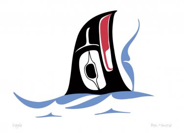 Eagle Ben Houstie Art Card Heiltsuk Nation Bella Bella Native
