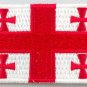 Georgia Flag Patch Embroidered Iron On Applique Georgian