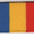 Chad Flag Patch Embroidered Iron On Applique Chadian