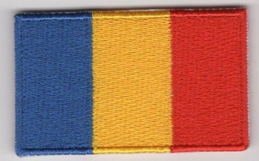 Chad Flag Patch Embroidered Iron On Applique Chadian