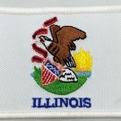 Illinois State Flag Patch Embroidered Iron On Applique