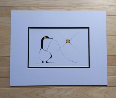 Good Morning by Benjamin Chee Chee 11"x14" Matted Art Print Ojibway Native