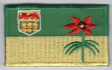 Saskatchewan Provincial Flag Patch Embroidered Iron On Applique