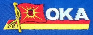 Oka Mohawk Warrior Unity Flag Patch Embroidered Iron On Applique