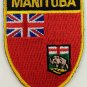 Manitoba Flag Shield Crest Patch Embroidered Iron On Sew On Canada