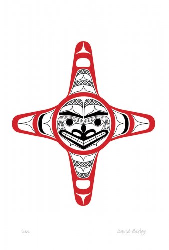 Sun David Boxley Art Card Tsimshian Northwest Coast Native