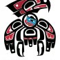Hawk With Human Inside Joe Mandur Jr Art Card Northwest Coast Haida Art