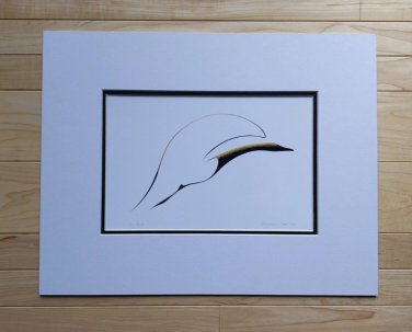 Sun Bird by Benjamin Chee Chee 11"x14" Matted Art Print Ojibway Native