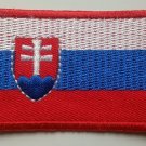 Slovakia Flag Patch Embroidered Iron On Applique Slovak