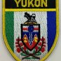 Yukon Flag Shield Crest Patch Embroidered Iron On Sew On Canada
