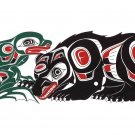 Bear and Frog Richard Shorty Art Card Tuchone Yukon Native