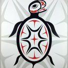 Sea Turtle Lon French Signed Print Haida Northwest Coast Native Art
