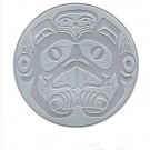 Haida Beaver Drum Bill Reid Silver Embossed Art Card Northwest Coast Native
