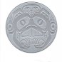 Haida Beaver Drum Bill Reid Silver Embossed Art Card Northwest Coast Native