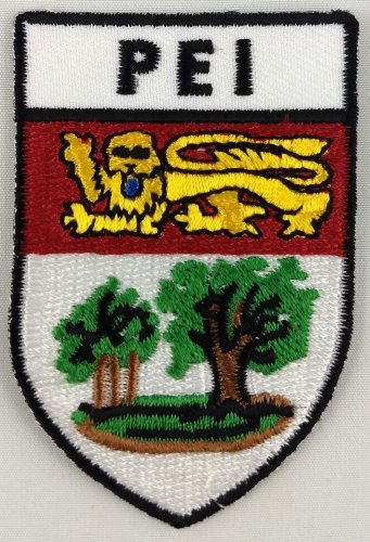 Prince Edward Island Province Shield Crest Patch Embroidered Iron On Sew On