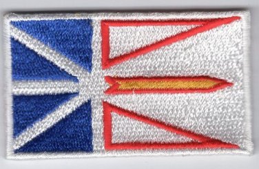 Newfoundland Provincial Flag Patch Embroidered Iron On Applique