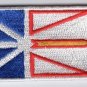 Newfoundland Provincial Flag Patch Embroidered Iron On Applique