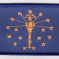 Indiana State Flag Patch Embroidered Iron On Applique