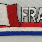 France Flag Patch Embroidered Iron On Applique