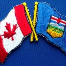 Canada / Alberta Flag Patch Embroidered Iron On Applique