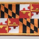 Maryland State Flag Patch Embroidered Iron On Applique