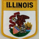 Illinois State Shield Patch Badge Embroidered Iron On Sew On Applique