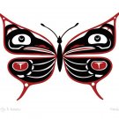Butterfly and Ravens Pauline Bull Art Card Interior Salish Lillooet Native