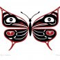 Butterfly and Ravens Pauline Bull Art Card Interior Salish Lillooet Native