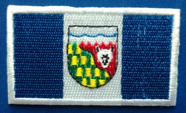 Northwest Territories Flag Patch Embroidered Iron On Applique