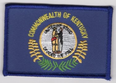 Kentucky State Flag Patch Embroidered Iron On Applique