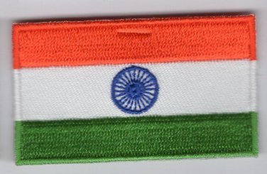 India Flag Patch Embroidered Iron On Applique