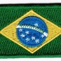 Brazil Flag Patch Embroidered Iron On Applique Brazilian Brasil