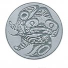 Haida Dogfish Drum Bill Reid Silver Embossed Art Card Northwest Coast Native