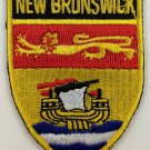 New Brunswick Flag Shield Crest Patch Embroidered Iron On Sew On Canadian