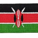Kenya Flag Patch Badge Embroidered Iron On Sew On Applique Kenyan