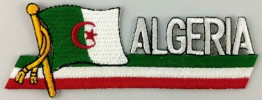 Algeria Flag Patch Embroidered Iron On Applique