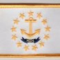 Rhode Island State Flag Patch Embroidered Iron On Applique